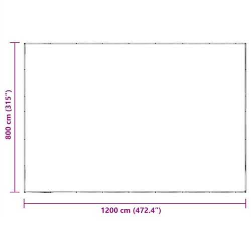 Прозрачен брезент с капси 8x12 m Полиетилен