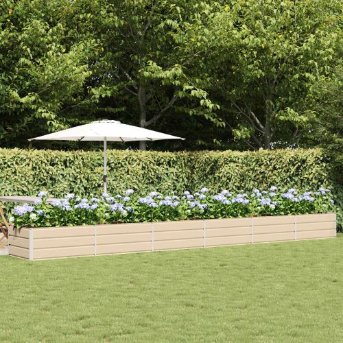 Кашпа Слонова кост 600 x 80 x 45 cm Стомана