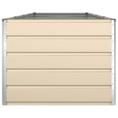 Кашпа Слонова кост 195 x 100 x 45 см Галванизирана стомана