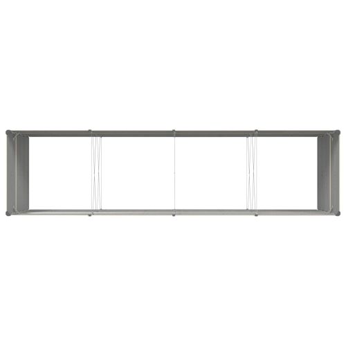 Кашпа Слонова кост 195 x 100 x 45 см Галванизирана стомана