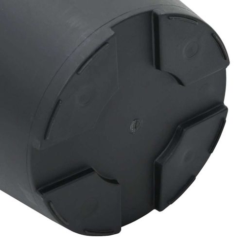 Кръгла саксия за цветя 6 pcs Черно Ø 19 x 16 см Пластмаса