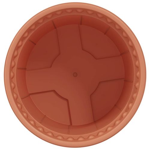 Кръгла саксия за цветя 24 pcs Червено тухла Ø 15 x 12 cm