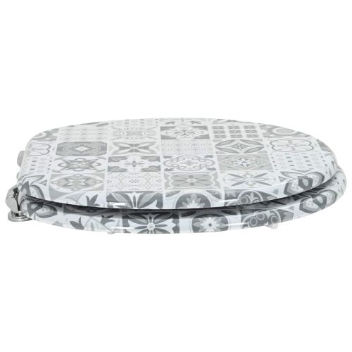 Мека затваряща се тоалетна седалка Сив 44 x 38 см ПДЧ