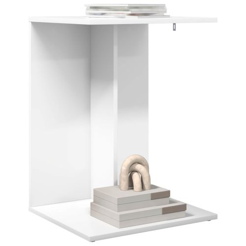 Странична маса Бяло 45 x 40 x 62,5 см Инженерно дърво