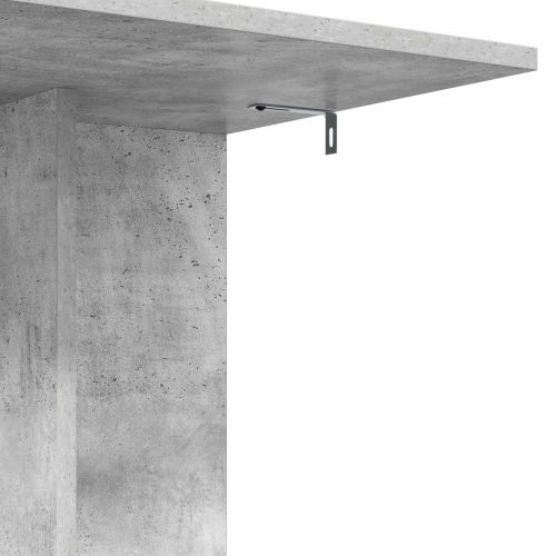 Странична маса Циментено сиво 45 x 40 x 62,5 см Инженерно дърво