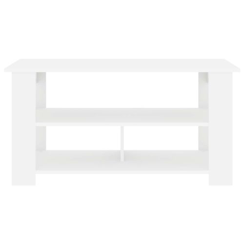 Стойка за телевизор Бяло 100 x 40 x 50 cm
