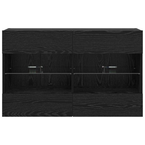 TV стенен шкаф Черния дъб 98,5 x 30 x 60,5 см Инженерно дърво