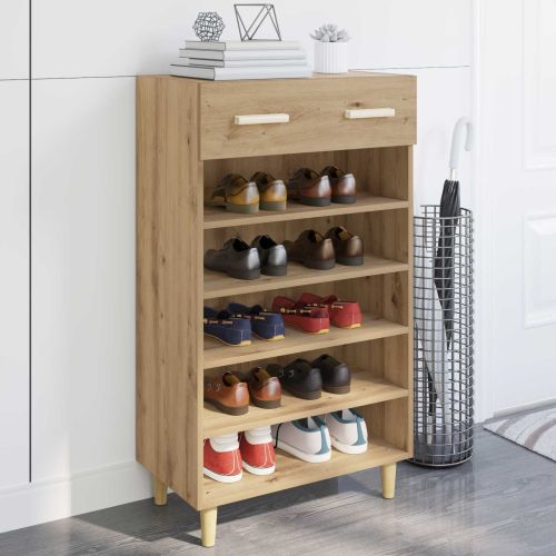 Шкаф за обувки Дъб Артизан 60 x 35 x 105 см Инженерно дърво