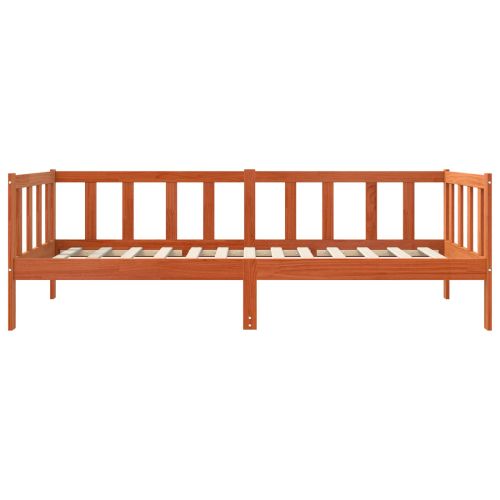 Рамка за легло с таблото Кафяво с восъчно покритие 90 x 190 cm