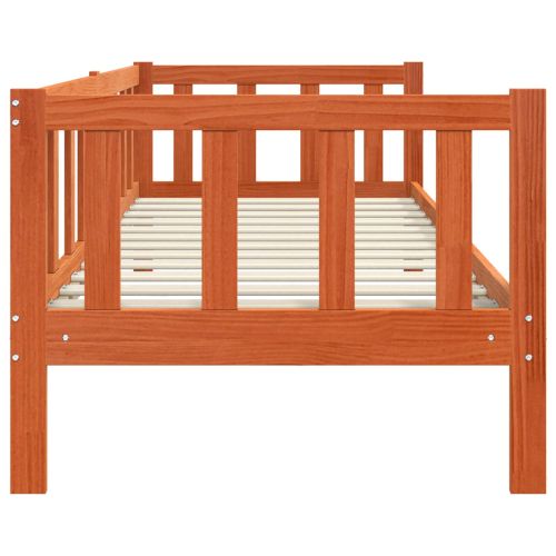 Рамка за легло с таблото Кафяво с восъчно покритие 90 x 190 cm