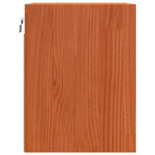 Стенен шкаф 2 pcs Кафяво с восъчно покритие 30 x 30 x 40 cm