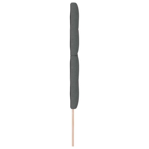 LED глава С LED лентисти светлини Тъмен сив 144 см Полиестер