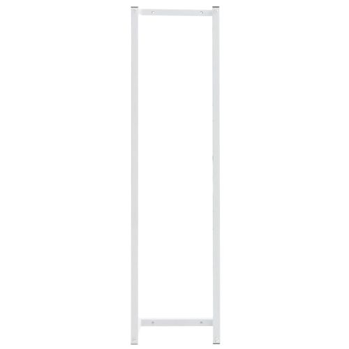 Поставка за кърпи, бяла, 25x20x95 см, стомана