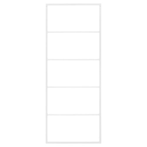 Закачалка за кърпи, бяла, 45x10x115 см, стомана