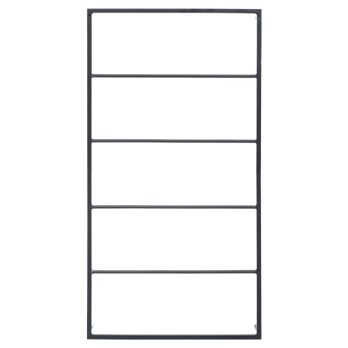 Поставка за кърпи, черна, 60x10x116 см, стомана