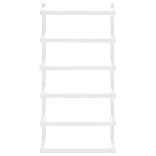 Поставка за кърпи, бяла, 24x12x48 см, стомана