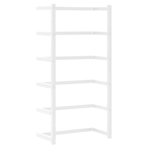 Поставка за кърпи, бяла, 24x12x48 см, стомана