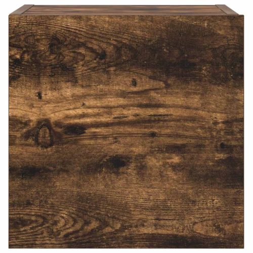 Комплект ТВ шкафове от 5 части, опушен дъб, инженерно дърво