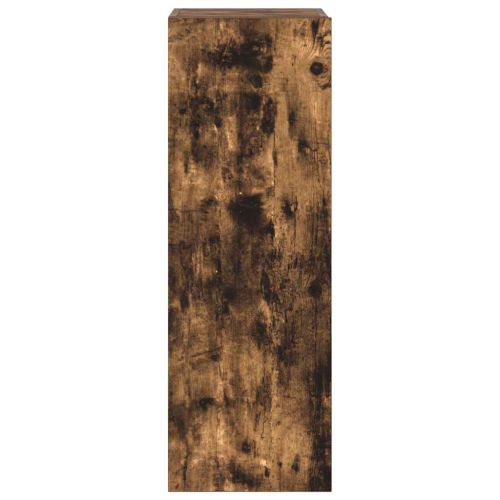 Комплект ТВ шкафове от 3 части, опушен дъб, инженерно дърво