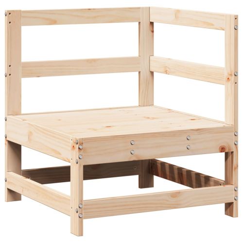 Градински лаундж комплект, 7 части, бор масив