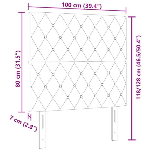 Облегалка за глава с таблото Розово 100 cm Изкуствена