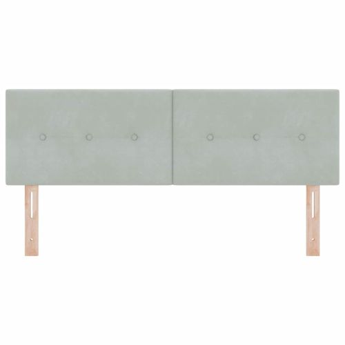 LED глава С LED лентисти светлини Светлосиво 144 см Полиестер