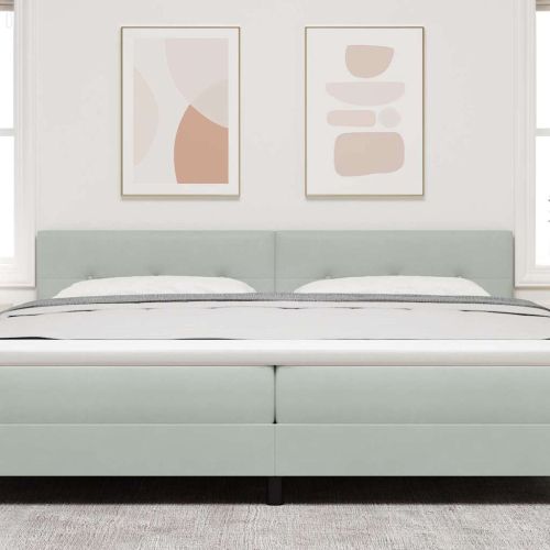 LED глава С LED лентисти светлини Светлосиво 200 cm Полиестер