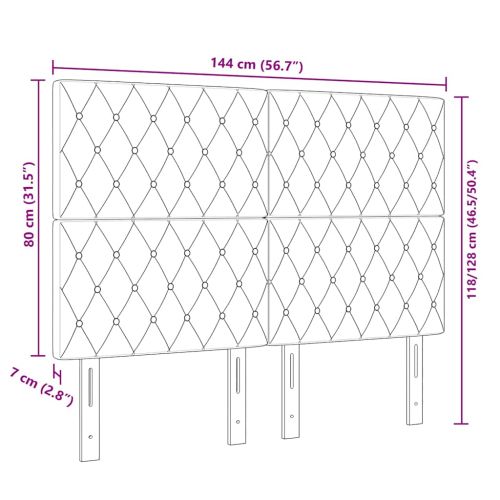 LED глава С LED лентисти светлини Тъмен син 144 см Полиестер