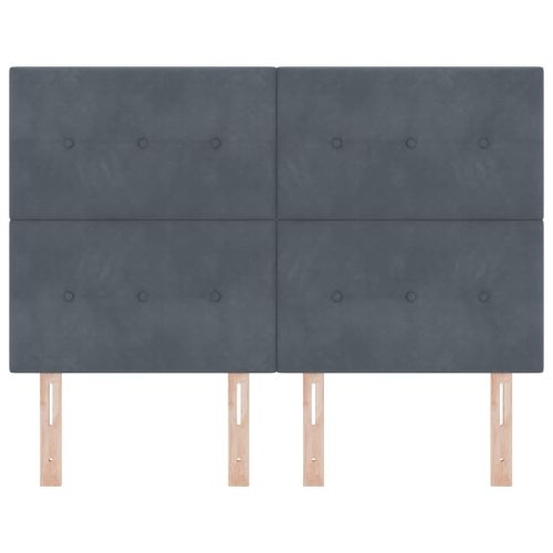 LED глава С LED лентисти светлини Сив 144 см Полиестер