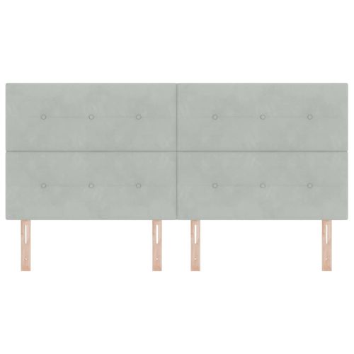 LED глава С LED лентисти светлини Светлосиво 200 cm Полиестер