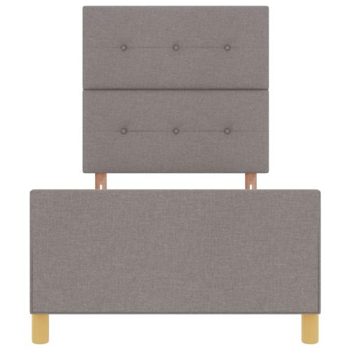 Рамка за легло с таблото Таупе 90 x 200 cm текстил