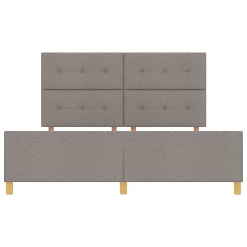 Рамка за легло с таблото Таупе 180 x 200 cm текстил