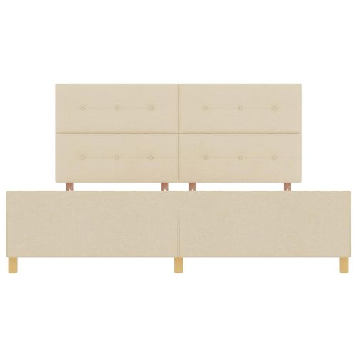 Рамка за легло с таблото Крем 200 x 200 cm текстил