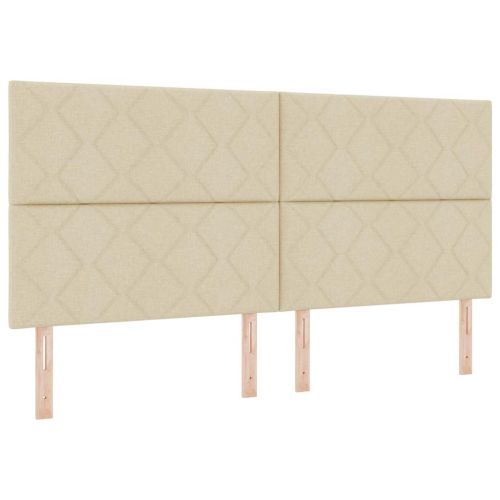 Рамка за легло с таблото Крем 200 x 200 cm текстил