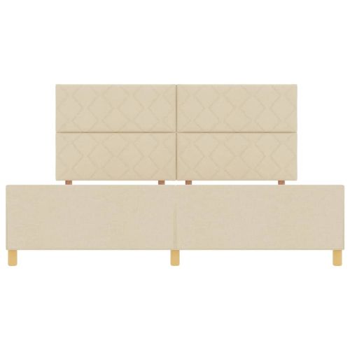 Рамка за легло с таблото Крем 200 x 200 cm текстил