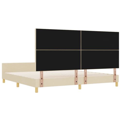 Рамка за легло с таблото Крем 200 x 200 cm текстил