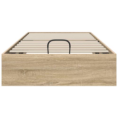 Отоманско легло със съхранение Сонома дъб 193 x 120 x 25 см ПДЧ