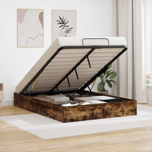 Отоманско легло със съхранение Димян дъб 193 x 120 x 25 см ПДЧ