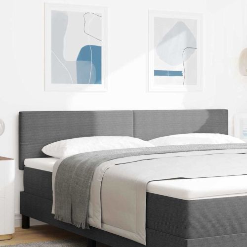 Облегалка за глава с таблото Светлосиво 180 cm Изкуствена