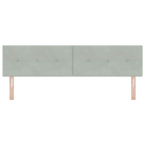 Облегалка за глава с таблото Светлосиво 180 cm Изкуствена