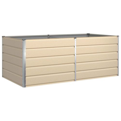 Кашпа Слонова кост 195 x 100 x 45 см Галванизирана стомана