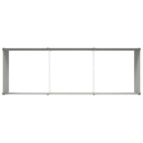 Кашпа Слонова кост 195 x 100 x 45 см Галванизирана стомана