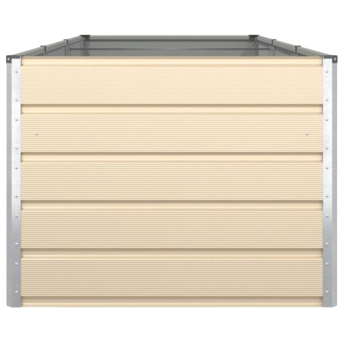 Кашпа Слонова кост 195 x 100 x 45 см Галванизирана стомана