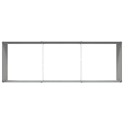 Кашпа Антрацит 195 x 100 x 45 см Галванизирана стомана