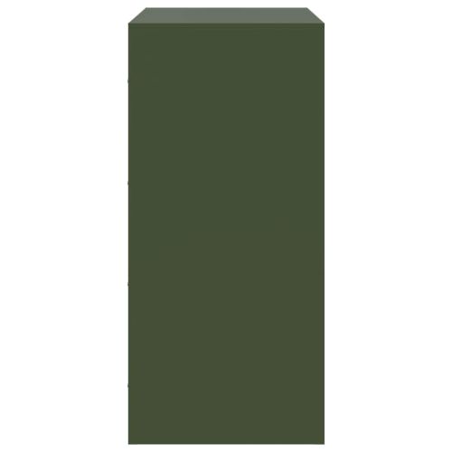 Бюфет, маслиненозелен, 67x39x83 см, стомана