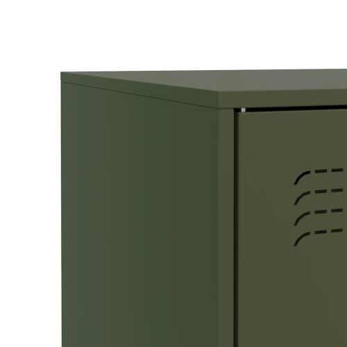 Бюфет, маслиненозелен, 67x39x83 см, стомана