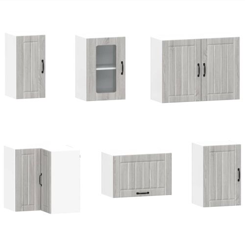 Комплект кухненски шкафове от 11 части Lucca, инженерно дърво