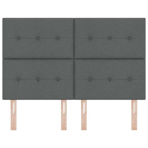 LED глава С LED лентисти светлини Тъмен сив 160 cm Полиестер