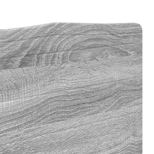 Облегалка за глава с таблото Сив Сонома 120 cm Инженерно дърво