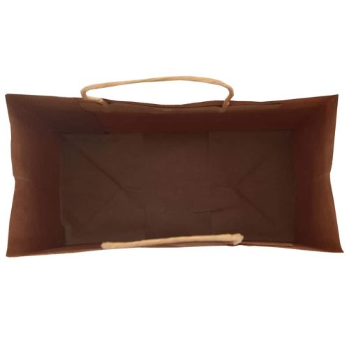 Хартиени торбички 50 бр с дръжки черни 21x11x31 см